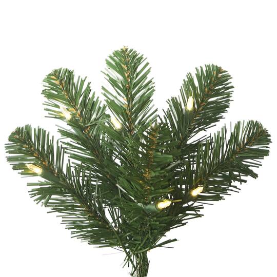 7.5ft. Pre-Lit Slim Oregon Fir Artificial Christmas Tree, Warm White LED Lights